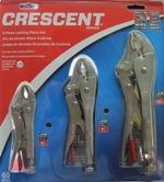 Crescent 3 Piece Locking Pliers Set #CLP3SET